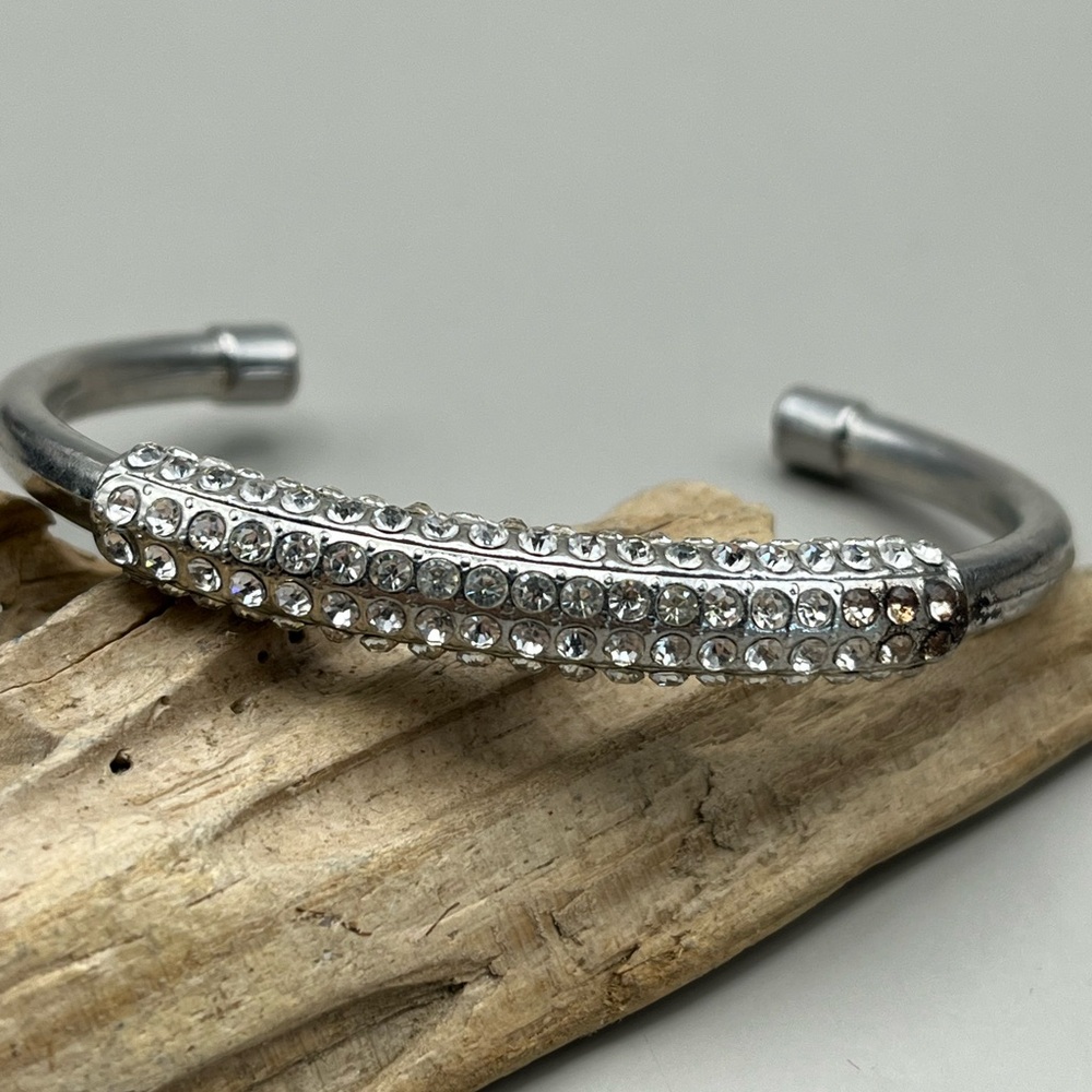 Elegant Silver Crystal Bracelet